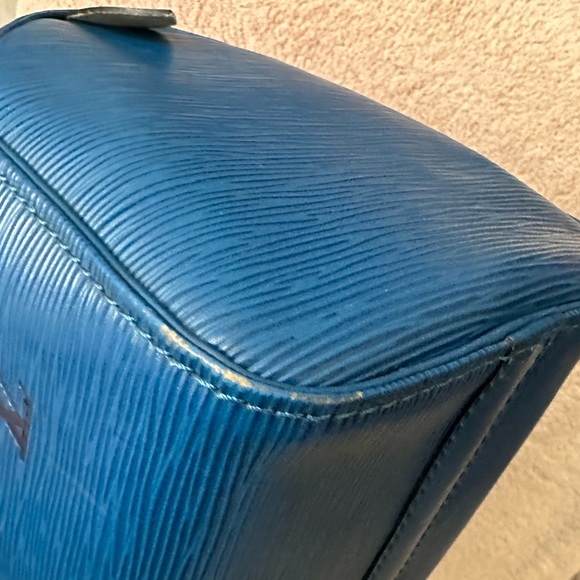Louis Vuitton Speedy 25 Bag Handbag Epi Toledo Blue - Picture 8 of 15